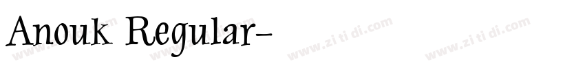Anouk Regular字体转换